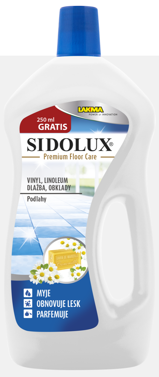 Sidolux Premium Floor Care Vinyl, Linoleum, Dlažba, Obklady - Marseilsské mýdlo 1 l