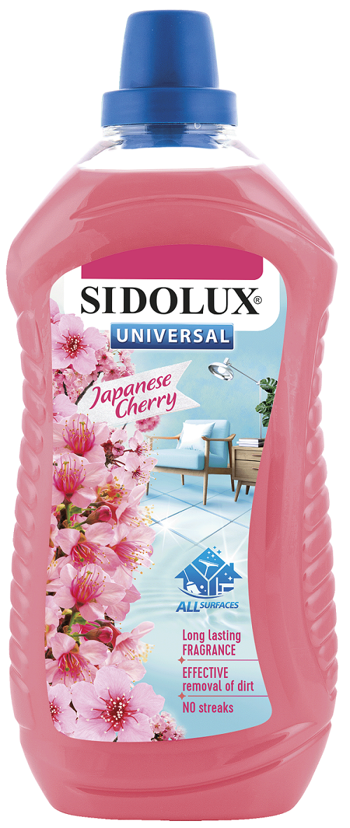 Sidolux Universal Soda Power tekutý mycí prostředek Japanese Cherry 1 l