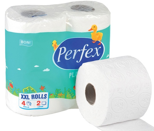 Perfex Plus toaletní papír, 2 vrstvy - 4 ks