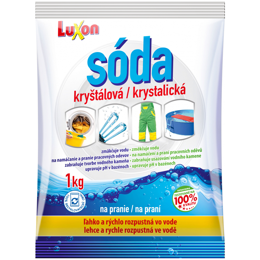 Luxon soda krystalická přípravek na změkčení vody k namáčení 1 kg
