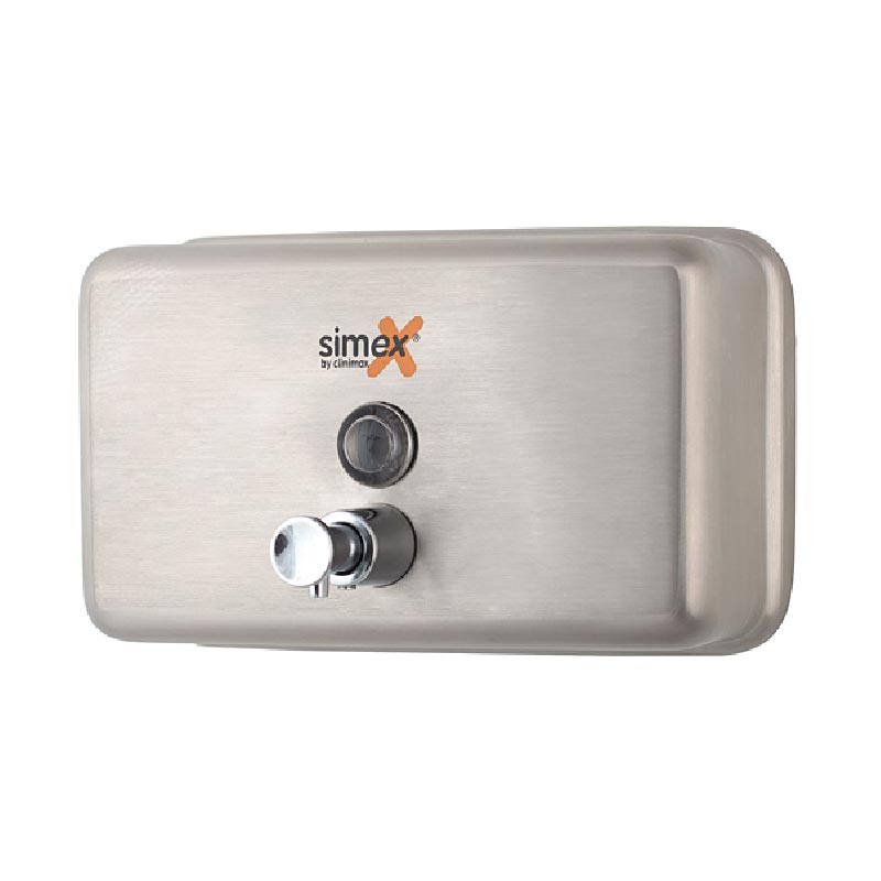 Simex dávkovač mýdla na dolévání INOX horizontální 1,2 l