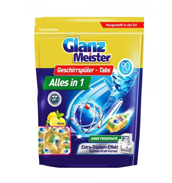 Glanz Meister tablety do myčky Alles in 1 - 90 ks