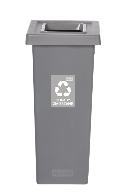 Odpadkový koš na tříděný odpad Fit Bin gray 53 l, šedý - směsný odpad