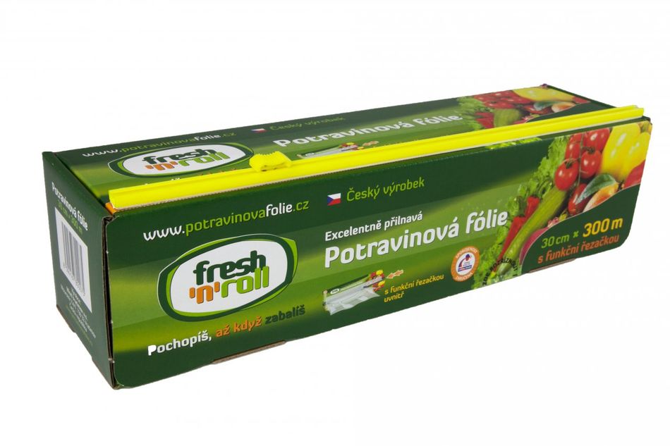 Potravinová fólie Fresh'n'Roll - krabička s funkční řezačkou - 30 cm/300 m