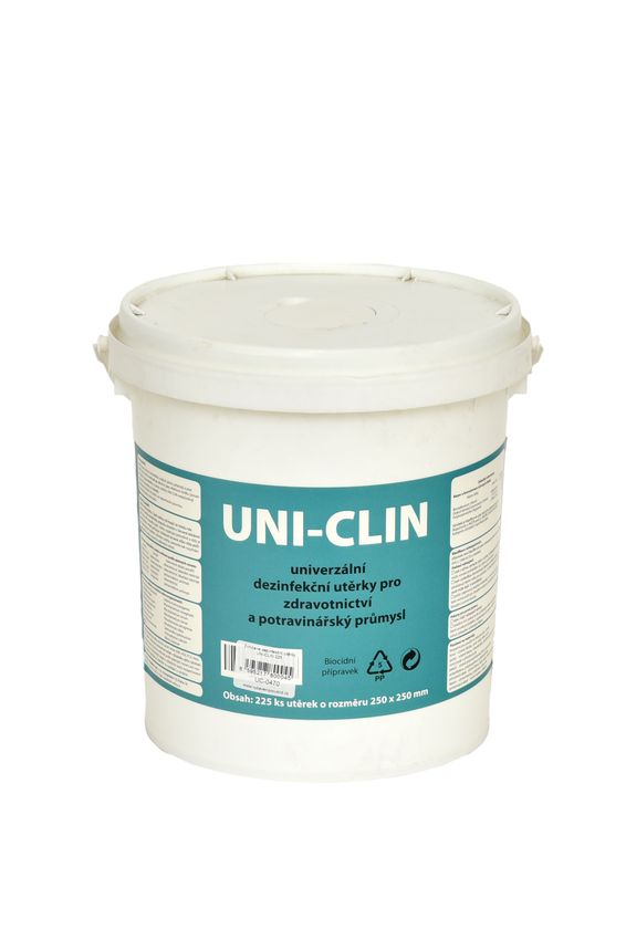 Zvlhčené dezinfekční utěrky UNI-CLIN 225