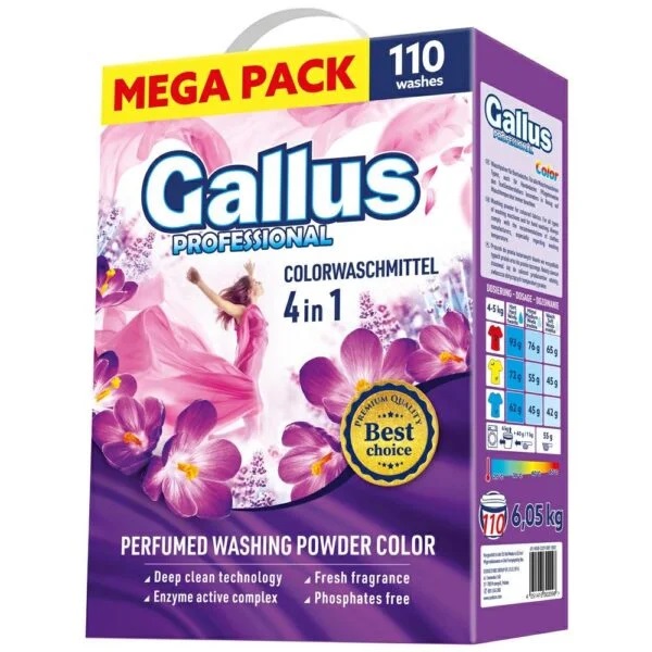 Gallus Professional 4v1 - color prací prášek 110 dávek