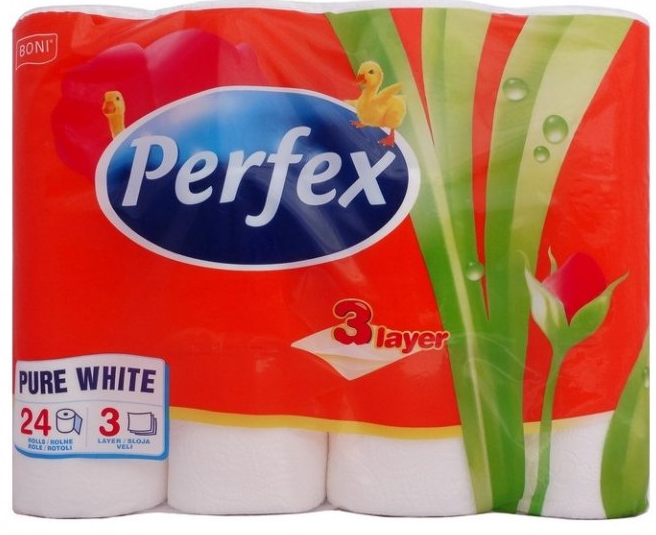 Perfex Plus MEGA PACK Toaletní papír 3 vrstvy - 96 ks