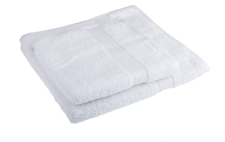 Froté ručník bílý hotelový, 50 x 100 cm, 450 g/m2, praní na 90 C