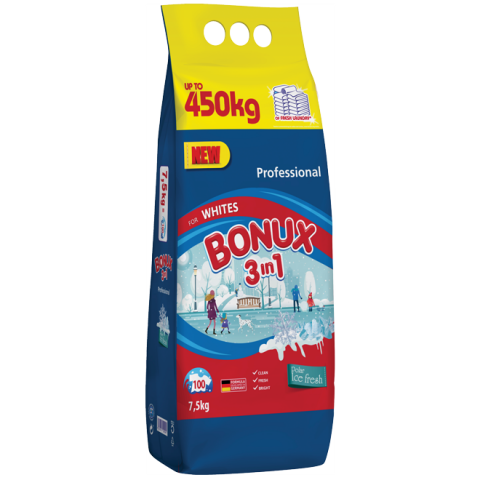 Bonux prací prášek na bílé prádlo 7,5 kg