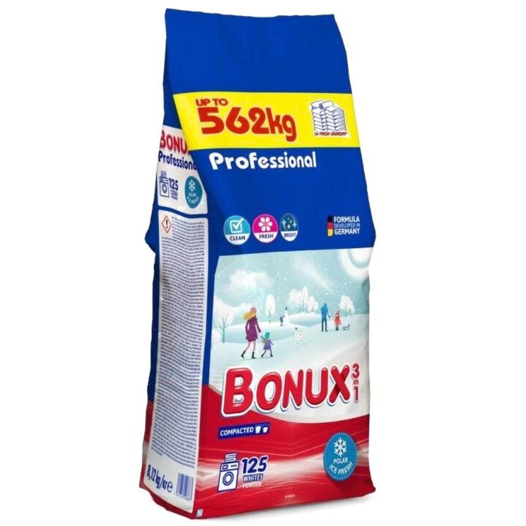 Bonux prací prášek na bílé prádlo 8,12 kg