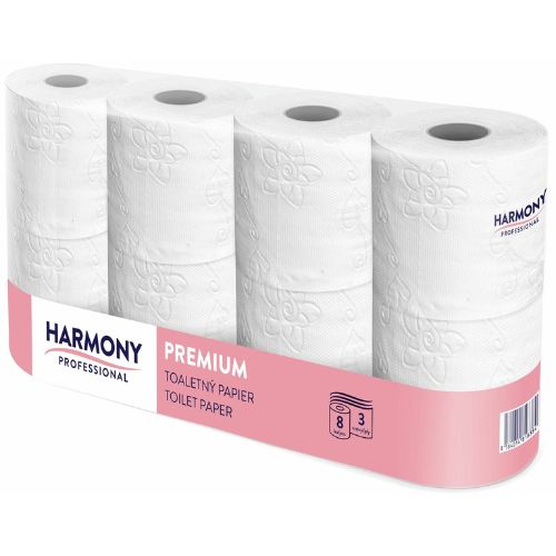 Harmony Professional toaletní papír, 3 vrstvý, celulóza - 8 ks