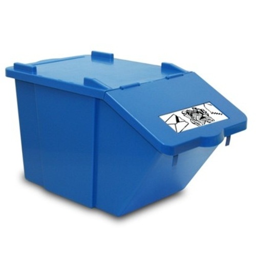 Shumee Stohovatelná nádoba na třídění odpadu modrá 45L