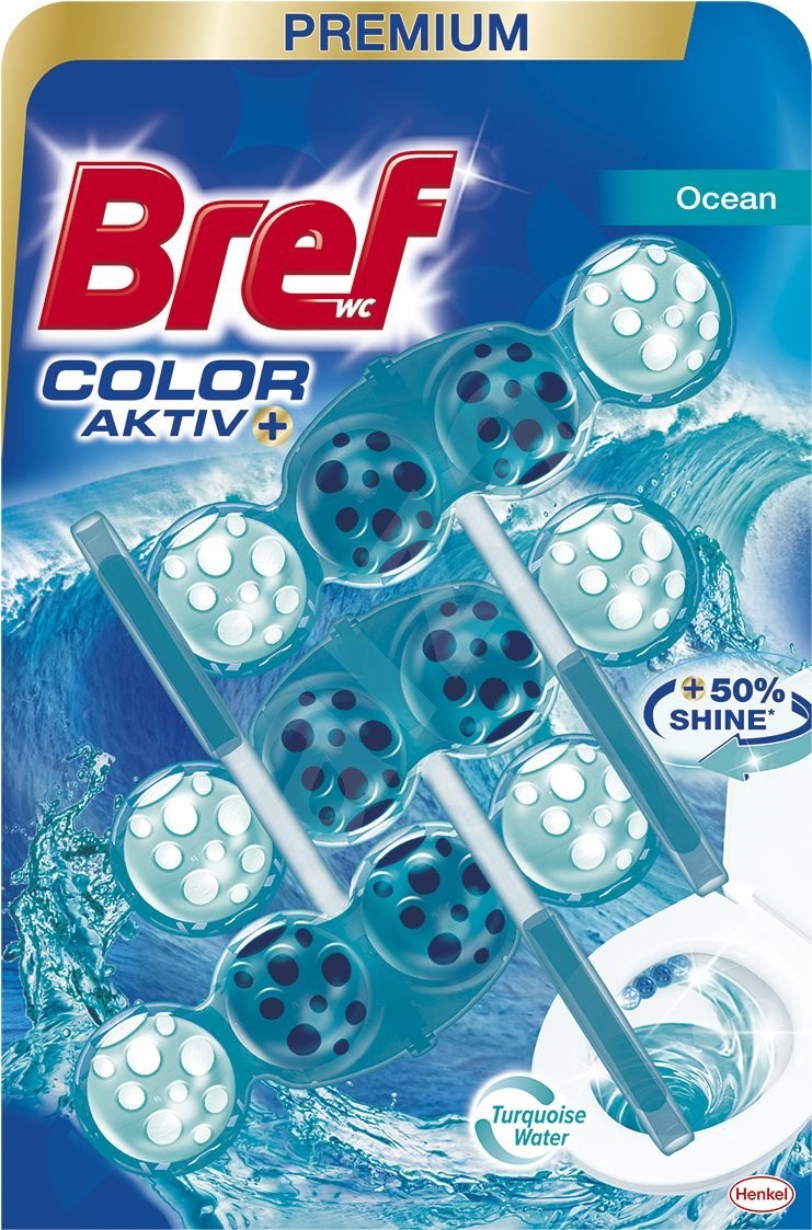 Bref Color Active plus WC blok Ocean - 3 × 50 g