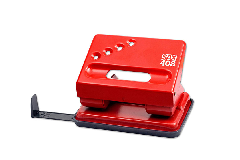 Děrovačka SAX 408, červená