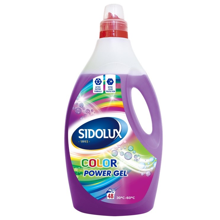 Sidolux POWER GEL COLOR na praní barevného prádla - 1,92 l