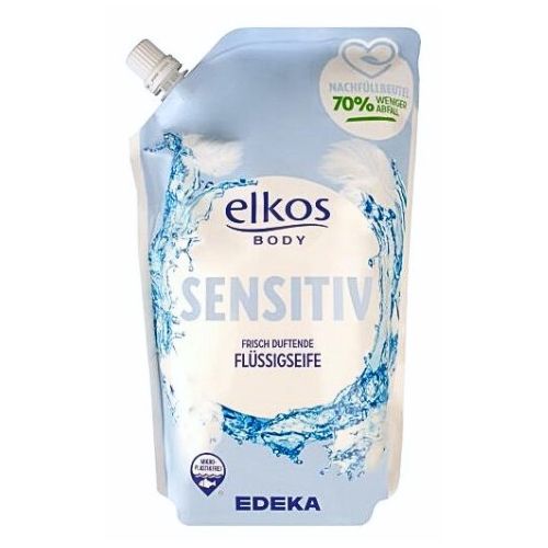 Elkos tekuté mýdlo, náhradní náplň sensitive - 750 ml