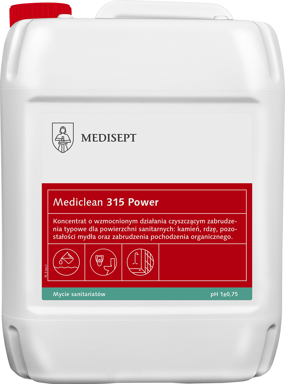 Sanit Clean MC315 Power silný koncentrát na sanitu s vůní višně - 5 l