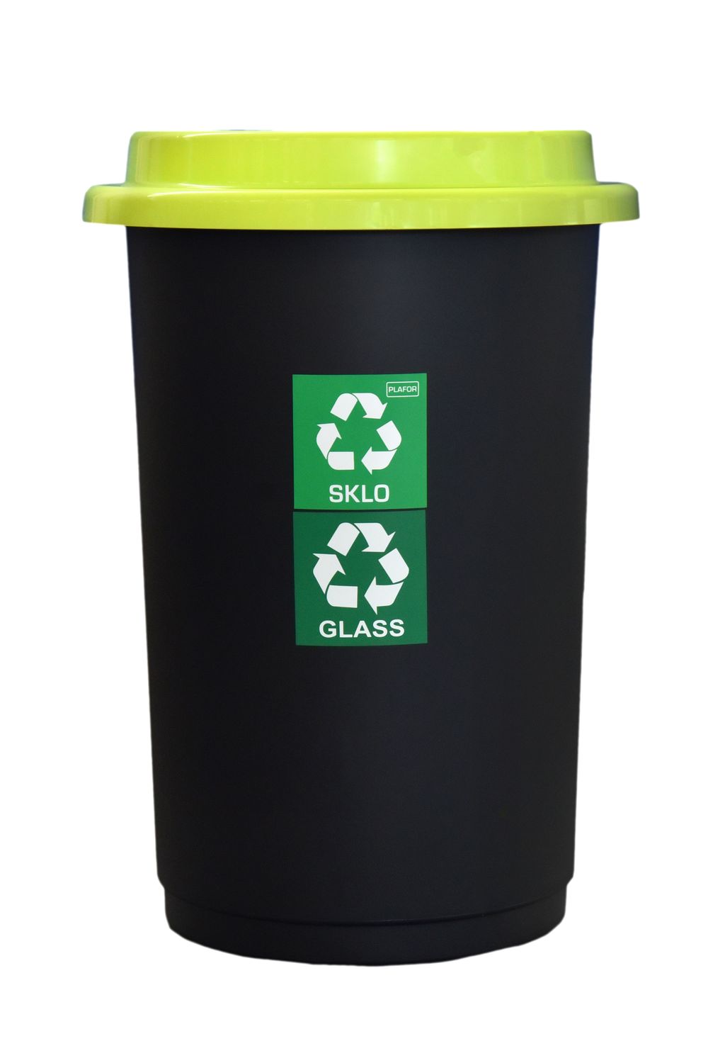 Odpadkový koš na tříděný odpad kulatý 50 l - zelený