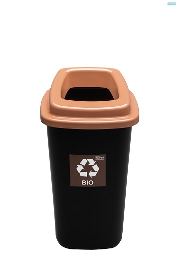 Odpadkový koš na tříděný odpad 45 l - hnědý, bio odpad