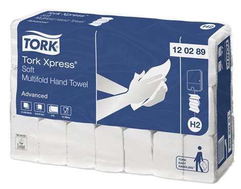 Tork 120289 Papírové ručníky \"Xpress Soft Multifold\", bílá, skládané, 2 vrstvy, H2
