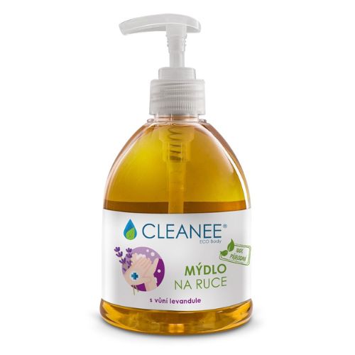 CLEANEE ECO Body 100% přírodní mýdlo na ruce s vůní levandule 500 ml