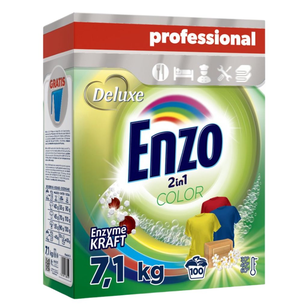 Deluxe Enzo prací prášek Professional 2in1 Color 7,1 kg