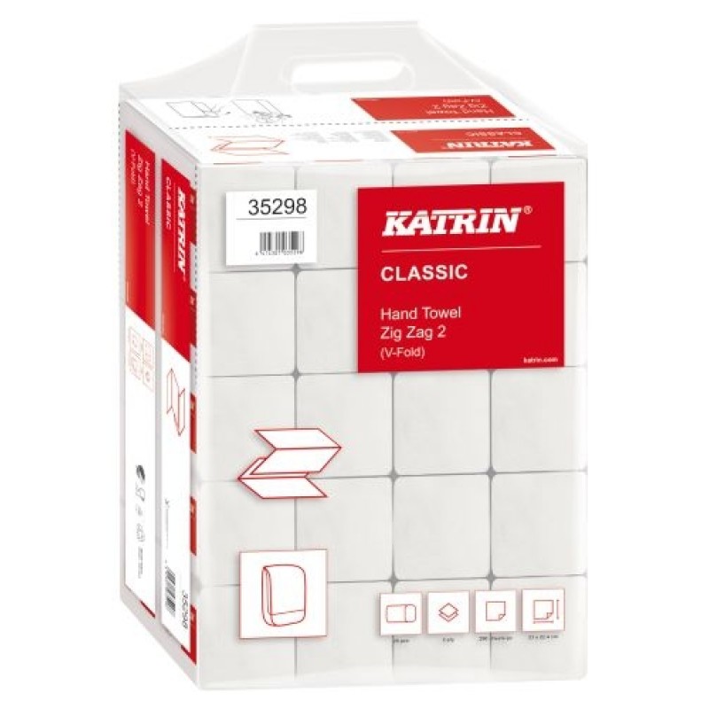 Katrin Classic Handy Pack ZZ 2 vrstvy, bílé, 4000 ks