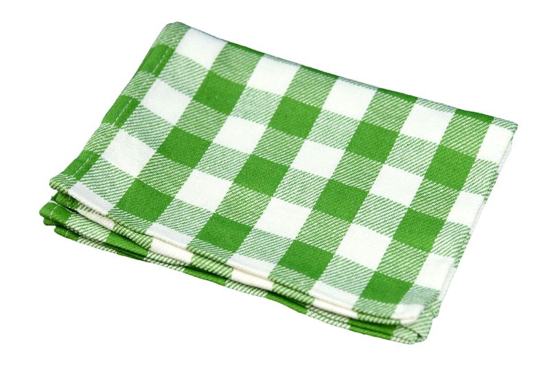 Kuchyňská utěrka bavlna 50 x 70 cm - zelená