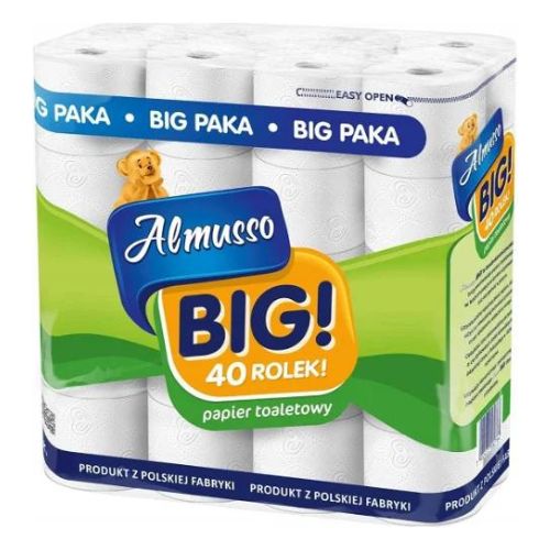 Almusso BIG! Toaletní papír 3 vrstvý, celulóza, 40 ks