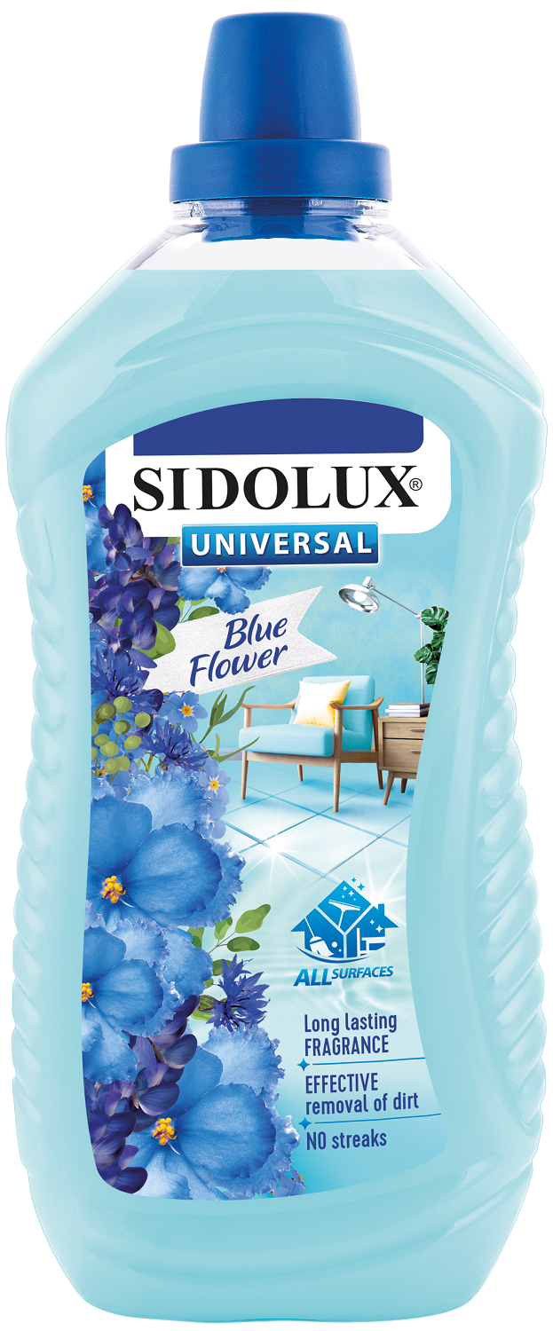 Sidolux Universal Soda Power univerzální mycí prostředek vůně modrých květin 1 l
